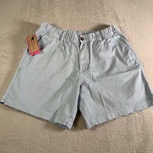 Bearbottom Shorts Mens‎ XL Blue Chino Stretch Elastic Waist 7" Inseam NEW